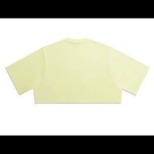 Ivy Park x Adidas Crop Tee size: L Yellow